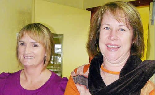 Warwick Hospital midwives Linda Coombes and Dayle Osborn learnt some new skills at the breastfeeding workshop yesterday. Warwick Hospital midwives Linda Coombes and Dayle Osborn learnt some new skills at the breastfeeding workshop yesterday.